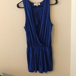 Cute royal blue romper!
